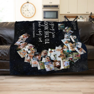 Hou van je naar de maan en terug   Foto's van het  Fleece Deken