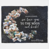 Hou van je naar de maan en terug | Foto's van het  Fleece Deken (Voorkant (Horizontaal))