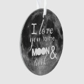 Hou van je naar de maan en terug ornament (voorkant)