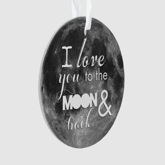 Hou van je naar de maan en terug ornament (voorkant)
