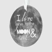 Hou van je naar de maan en terug ornament (voorkant)