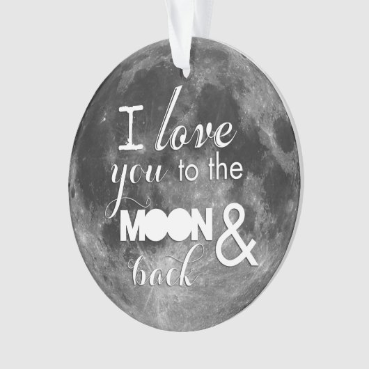 Hou van je naar de maan en terug ornament (voorkant)