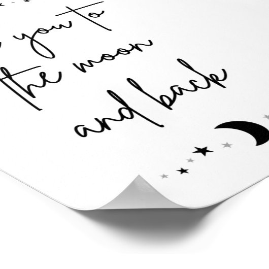 Hou van je naar de maan en terug poster (Hoek)