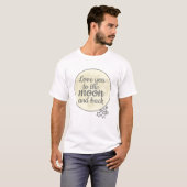 Hou van je naar de maan en terug t-shirt (Voorkant volledig)