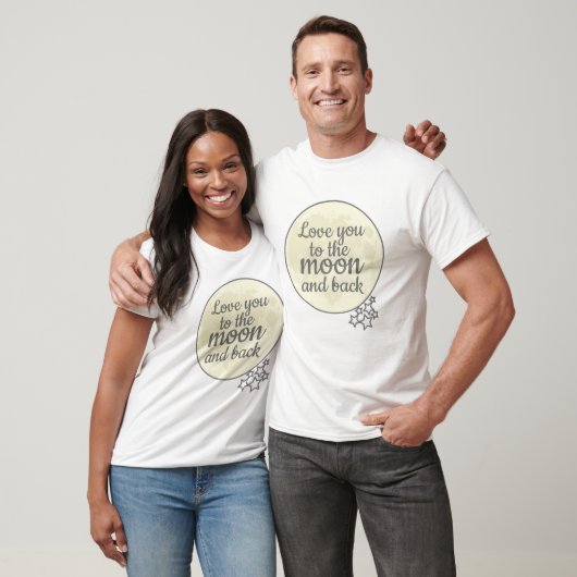 Hou van je naar de maan en terug t-shirt (Unisex)