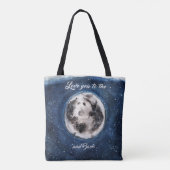 Hou van je naar de maan en terug tote bag (Achterkant)