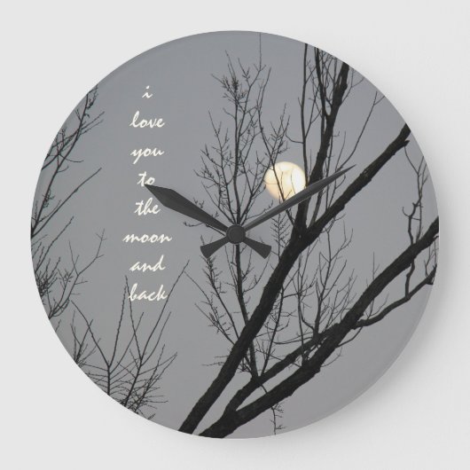 hou van je naar de maan en terug, winterse klok (Voorkant)
