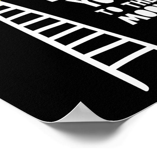 Hou van je naar de maan poster (Hoek)