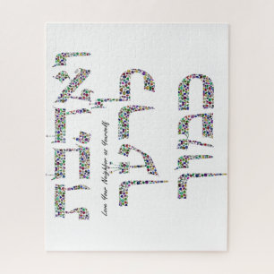 Hou van je naaste zoals van jezelf, gemaakt met ed legpuzzel