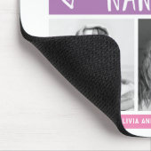 Hou van je Nana | Roze kleurenblokfotoraster Muismat (Hoek)