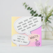 hou van je Nana roze moederdag cupcakes Feestdagenkaart (Staand voorkant)