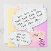 hou van je Nana roze moederdag cupcakes Feestdagenkaart (Voorkant)