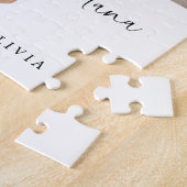 Hou van je Nana | Uw foto met script en hart Legpuzzel (Zijkant)