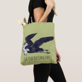 Hou van je nationale parken Grey Heron Tote Bag (Dichtbij)