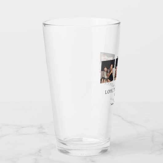 Hou van je Nonna | Drie foto's en een hart Glas (Rechts)