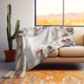 Hou van je oma | Aangepaste berichtfotocollage Fleece Deken