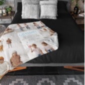 Hou van je oma | Aangepaste berichtfotocollage Fleece Deken