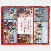 Hou van je oma Familie Fotocollage Fleece Deken (Voorkant (Horizontaal))