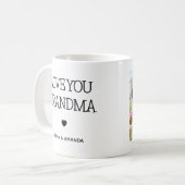 Hou van je oma | Foto met handgeschreven tekst Koffiemok (Voorkant links)