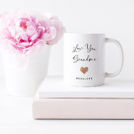 Hou van je oma | Handgeschreven script en hart Koffiemok