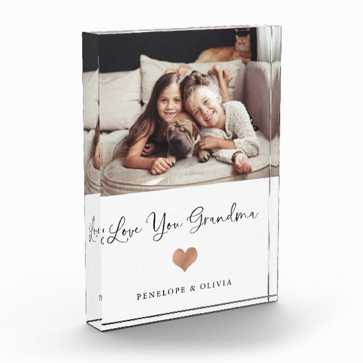 Hou van je oma | Manuscript en hart Fotoblokken (Links)