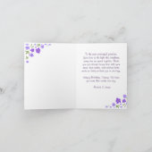 Hou van je, oma  Paarse verjaardag Kaart (Binnen)