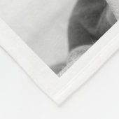 Hou van je oma | Roze kleurenblokfotoraster Fleece Deken (Hoek)