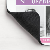 Hou van je oma | Roze kleurenblokfotoraster Muismat (Hoek)