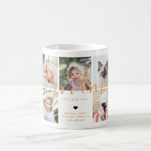 Hou van je oma   Sinaasappel fotogift-kalligrafie Koffiemok