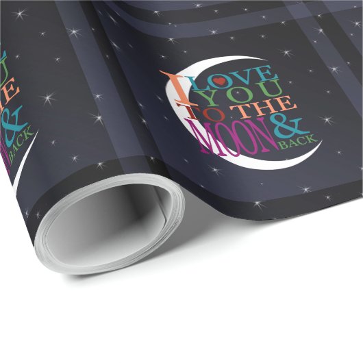 Hou van je op de maan en terug cadeaupapier (Rol Hoek)