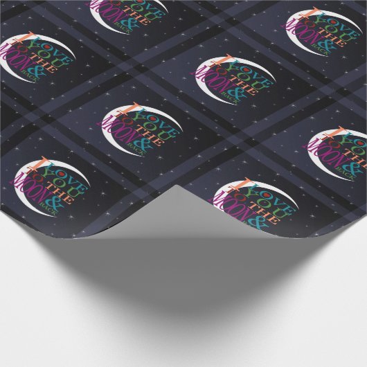 Hou van je op de maan en terug cadeaupapier (Hoek)