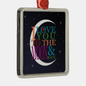 Hou van je op de maan en terug metalen ornament (Rechts)