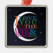 Hou van je op de maan en terug metalen ornament (Voorkant)