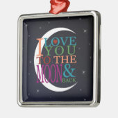 Hou van je op de maan en terug metalen ornament (Links)