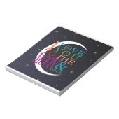 Hou van je op de maan en terug notitieblok (Linkerzijde)