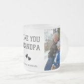 Hou van je, Opa Modern Collage Photo Coffee Mok (Voorkant rechts)