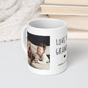Hou van je opa Twee handgeschreven foto's Koffiemok