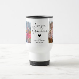 Hou van je opa | Twee handgeschreven foto's Reisbeker