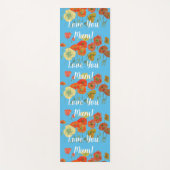 Hou van je Oranje Rode Poppie Floral Yoga Mat (Voorkant)