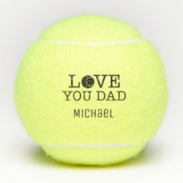 Hou van je pa Vaderdag Custom Tennis Balls Tennisballen