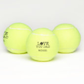 Hou van je pa Vaderdag Custom Tennis Balls Tennisballen (Multi)