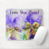 Hou van je Paarse film Mouse Mat Pad Muismat (Met muis)