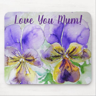 Hou van je Paarse film Mouse Mat Pad Muismat