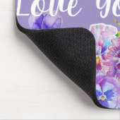 Hou van je Paarse film Mouse Mat Pad Muismat (Hoek)