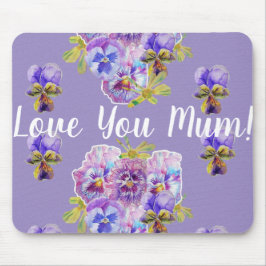 Hou van je Paarse film Mouse Mat Pad Muismat