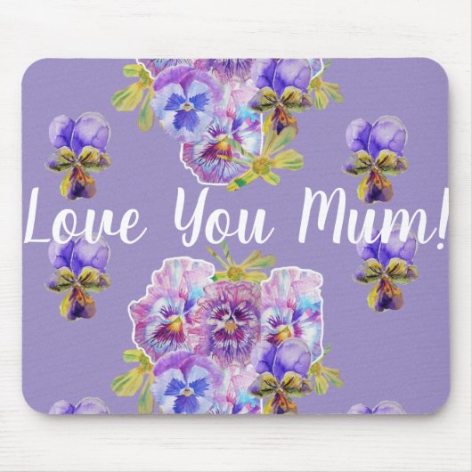 Hou van je Paarse film Mouse Mat Pad Muismat (Voorkant)