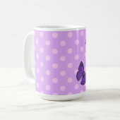 Hou van je Paarse vlinder V01H Koffiemok (Voorkant links)