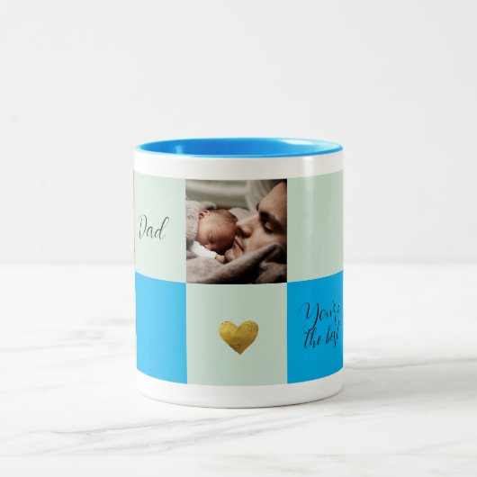 "Hou van je, pap" foto cadeau Mok (Center)