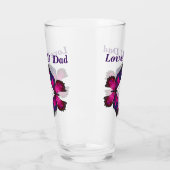 Hou van je papa Butterfly Beer Glass Vaderdag Glas (Links)