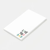 Hou van je papa Notities Post-it® Notes (Schuin)